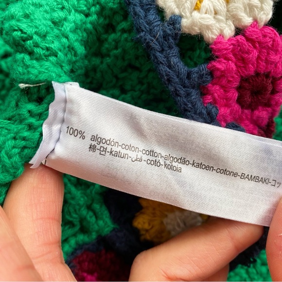 💚 ZARA GREEN MULTI FLORAL CROCHET MINI DRESS! - Picture 12 of 16